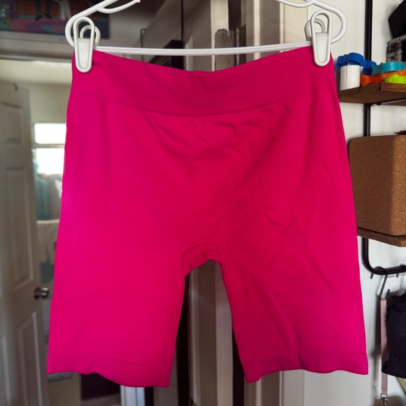 Free People Movement Hot Pink Biker Shorts - Picture 2 of 5